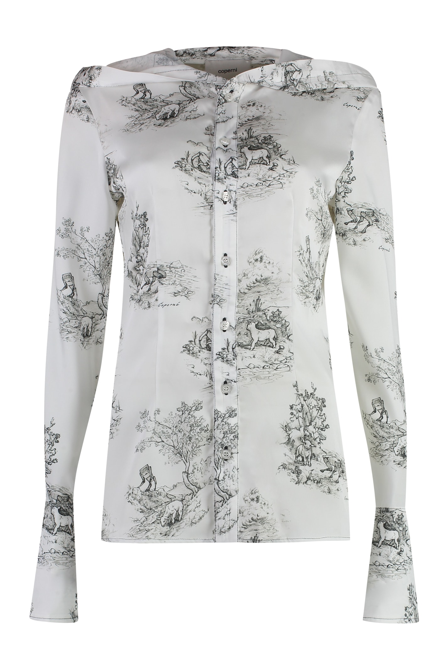Coperni Printed Twill Shirt