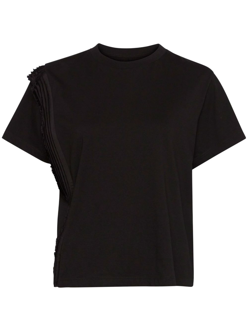 MM6 Maison Margiela 百褶棉T恤 - 黑色