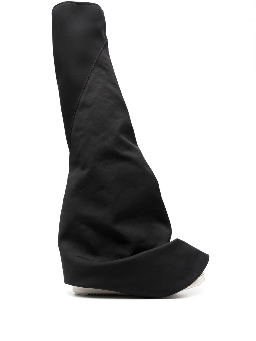 Rick Owens DRKSHDW Fetish 低跟及膝靴 - 黑色