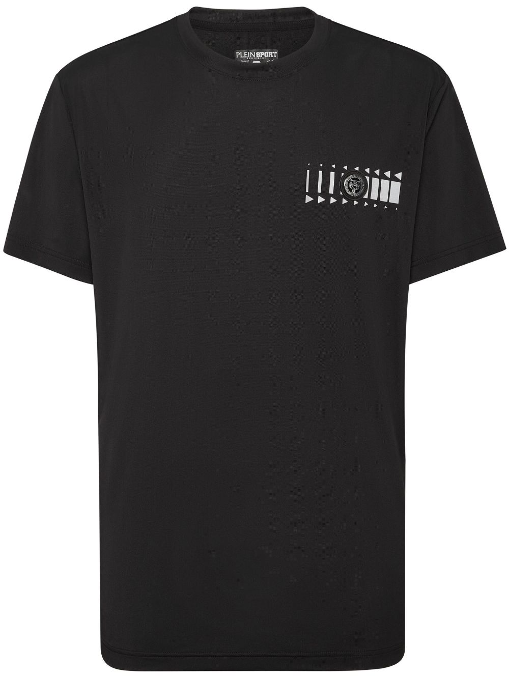 Plein Sport SS Racing logo标牌T恤 - 黑色