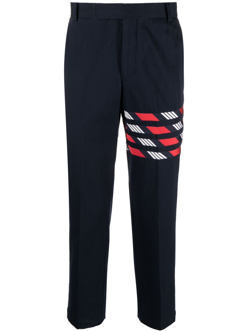 Thom Browne 四条纹西裤 - 蓝色
