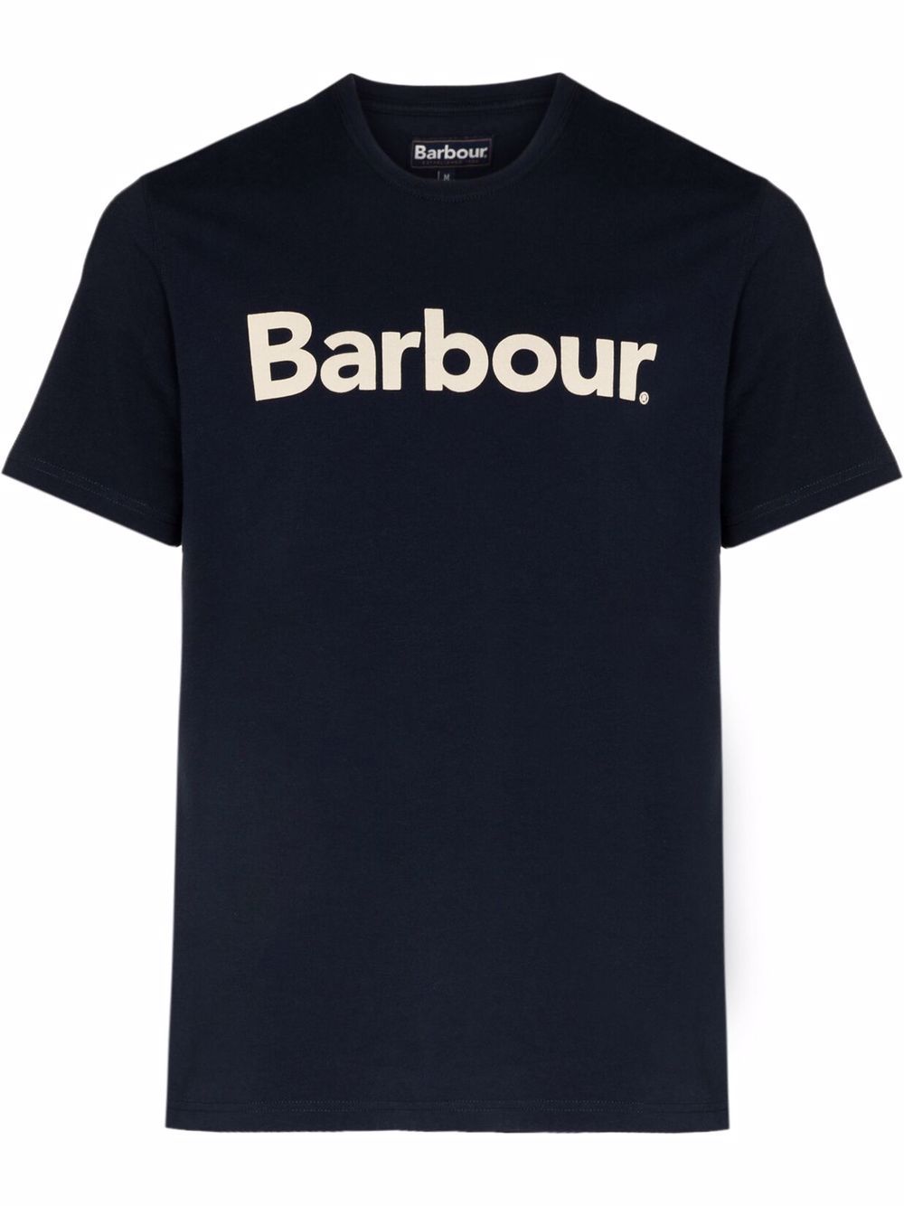 Barbour logo印花棉T恤 - 蓝色