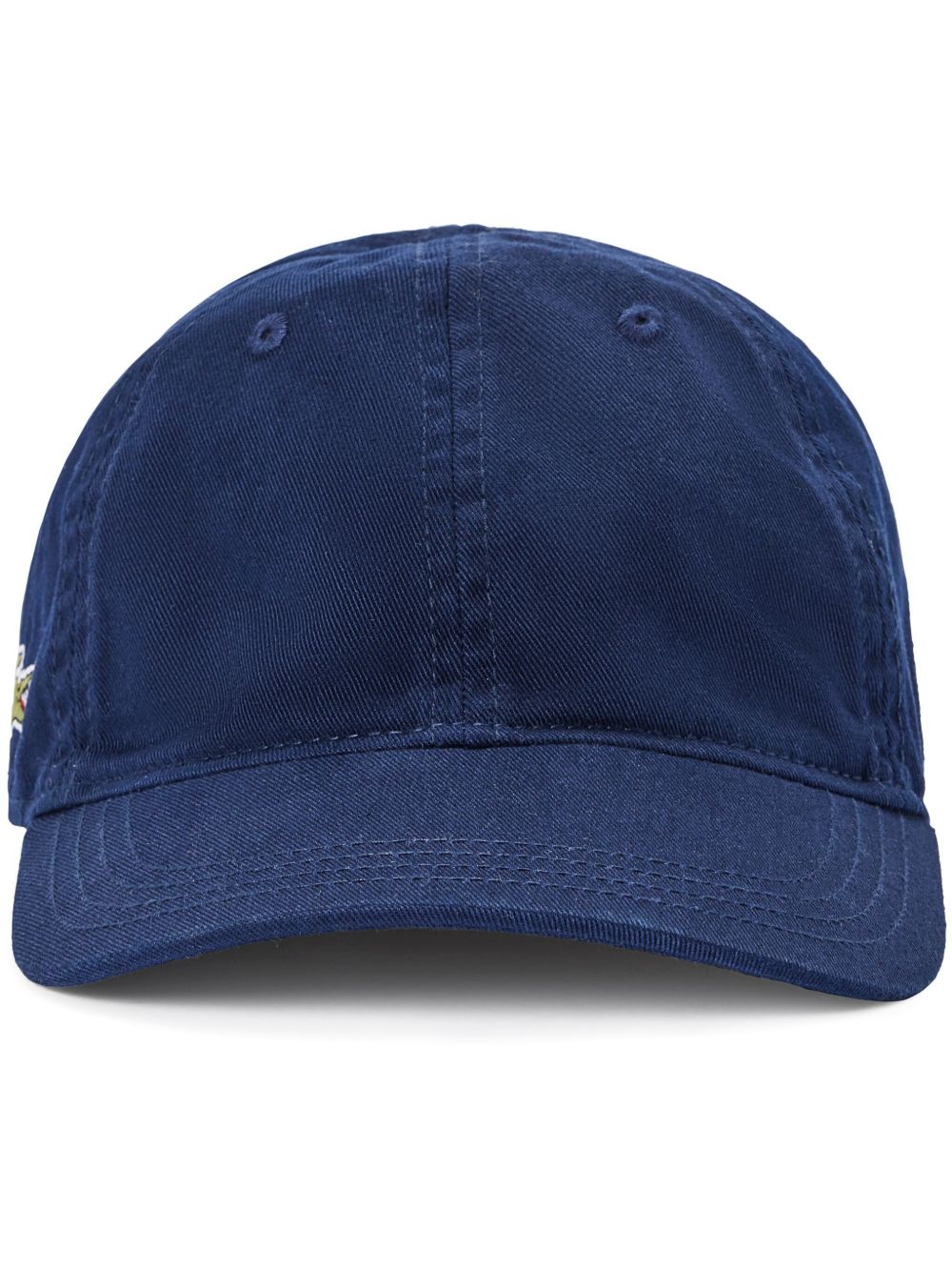 Lacoste logo刺绣棒球帽 - 蓝色