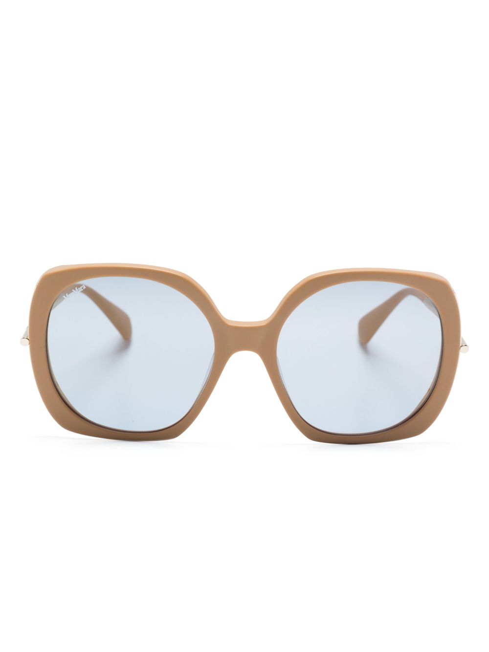 Max Mara Eyewear 方框有色镜片太阳眼镜 - 褐色
