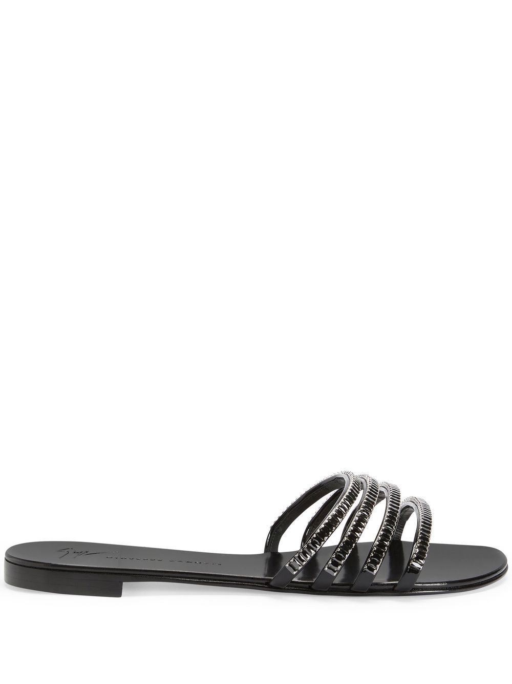 Giuseppe Zanotti Iride 晶饰凉鞋 - 黑色