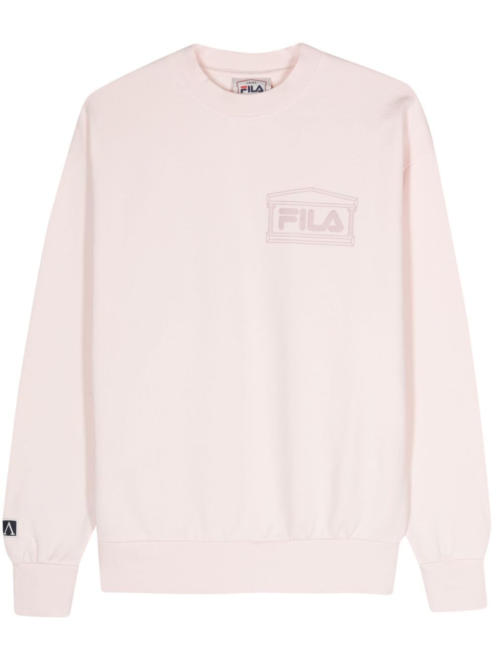Fila logo印花棉卫衣 - 粉色