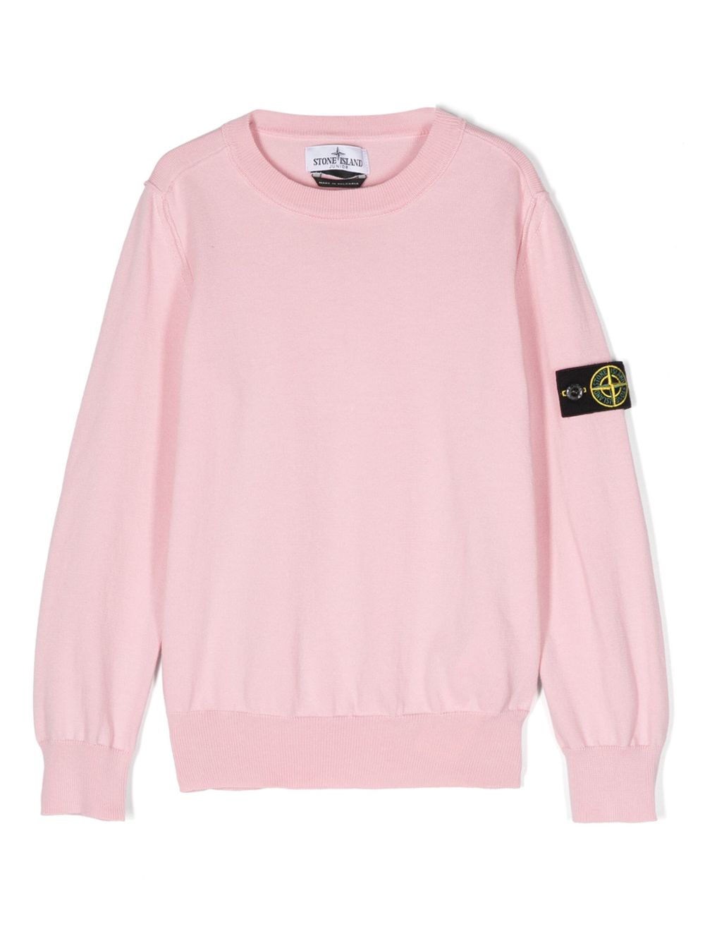 Stone Island Junior 罗盘棉毛衣 - 粉色