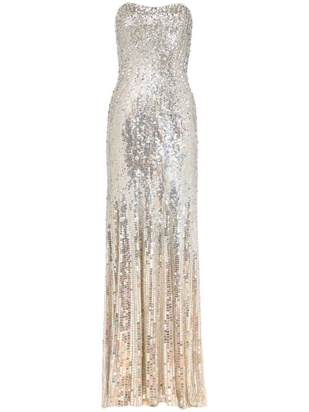 Jenny Packham Sarai 连衣裙 - 银色