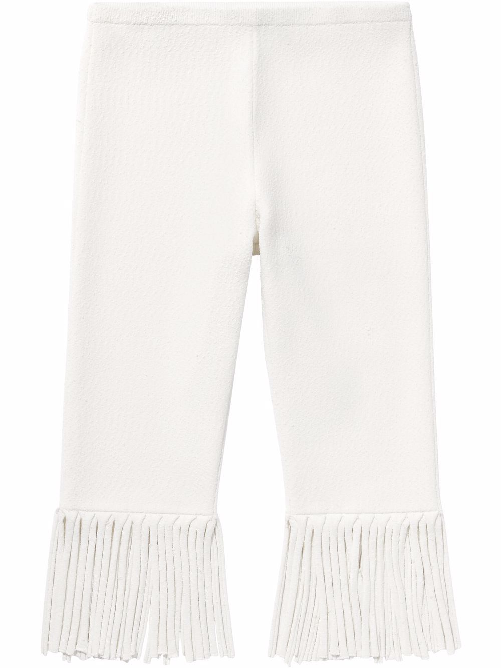 Proenza Schouler 纹理流苏骑行短裤 - 白色