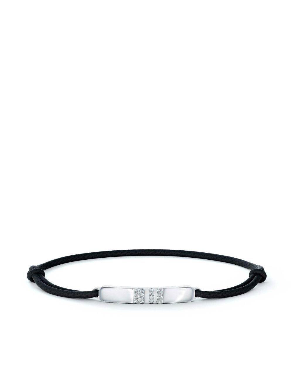 De Beers Jewellers RVL 18K白金钻石绳结手链 - 白色