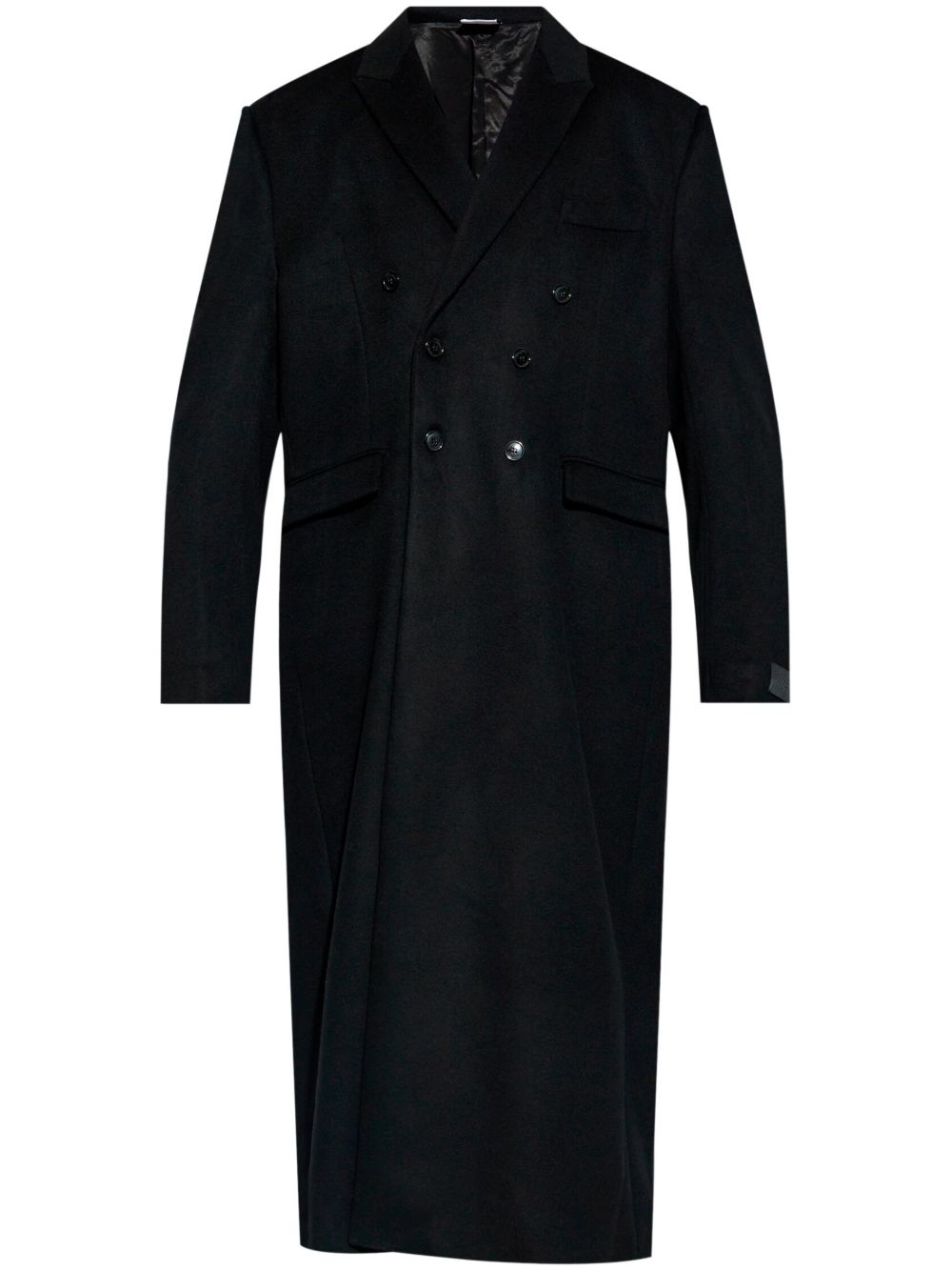 VETEMENTS 长款羊毛外套 - 黑色