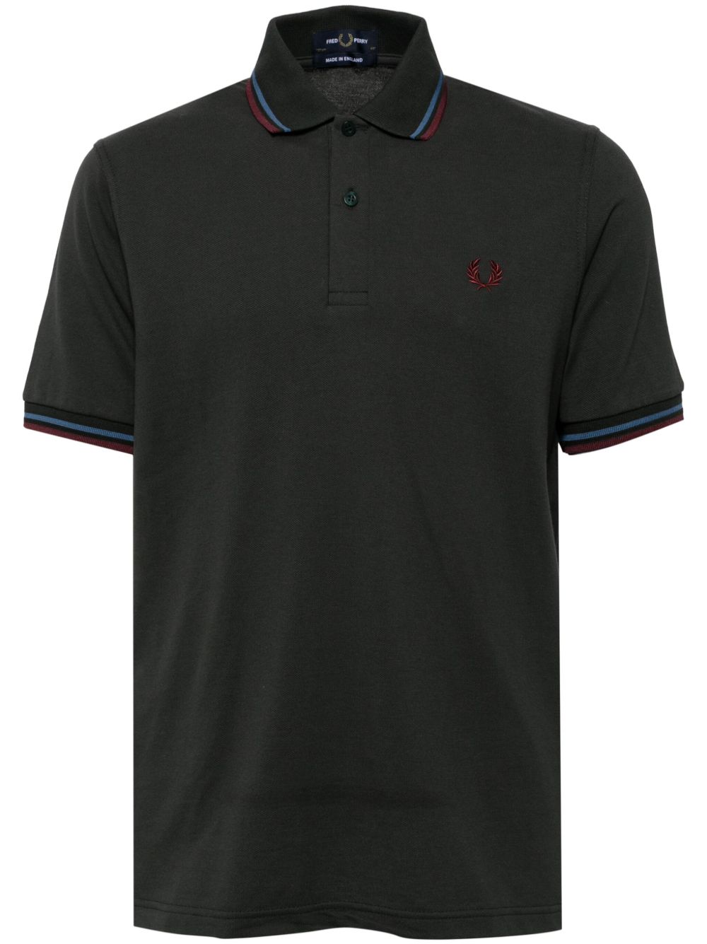 Fred Perry logo刺绣polo衫 - 绿色