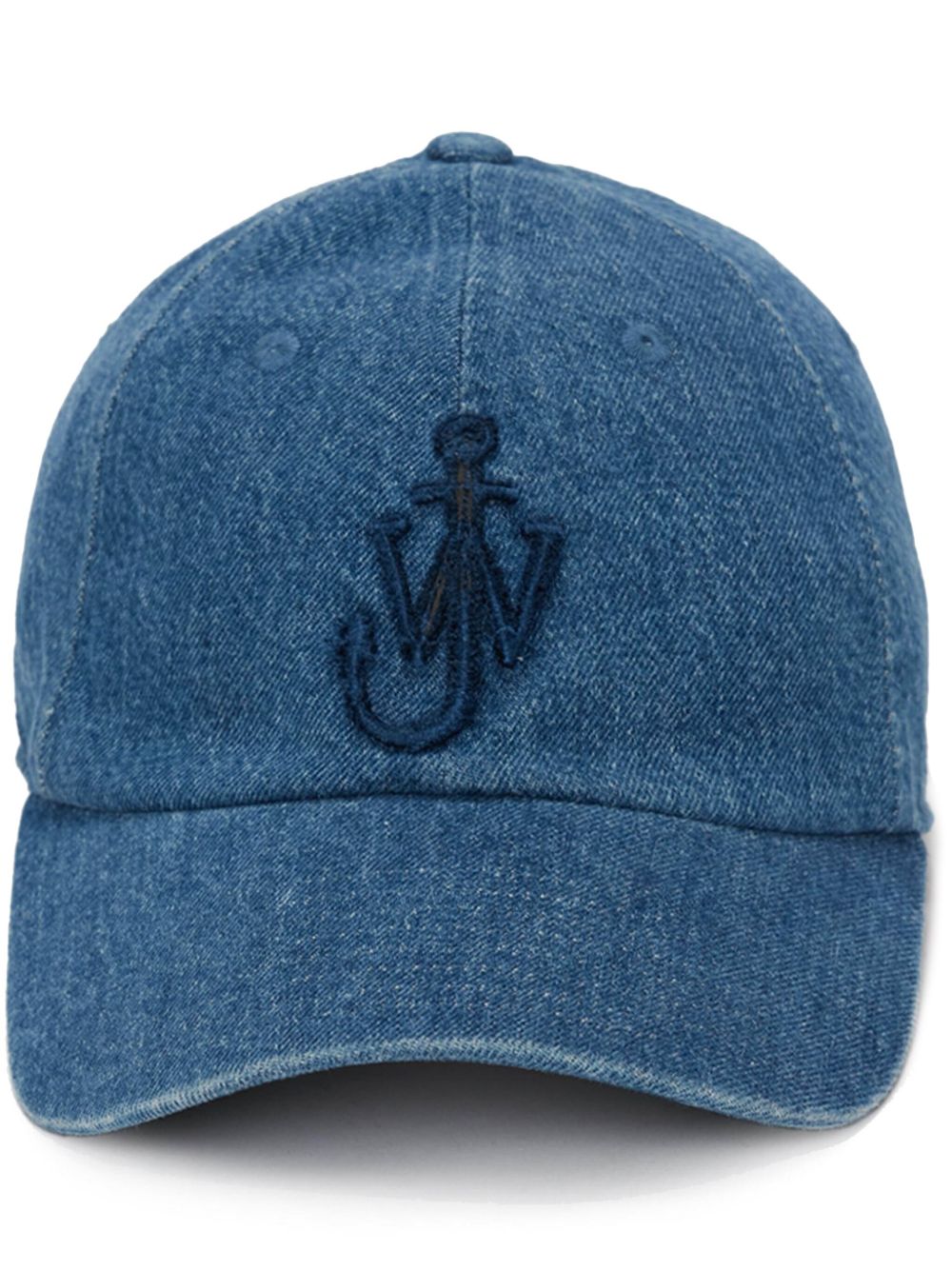 JW Anderson Anchor logo牛仔棒球帽 - 蓝色