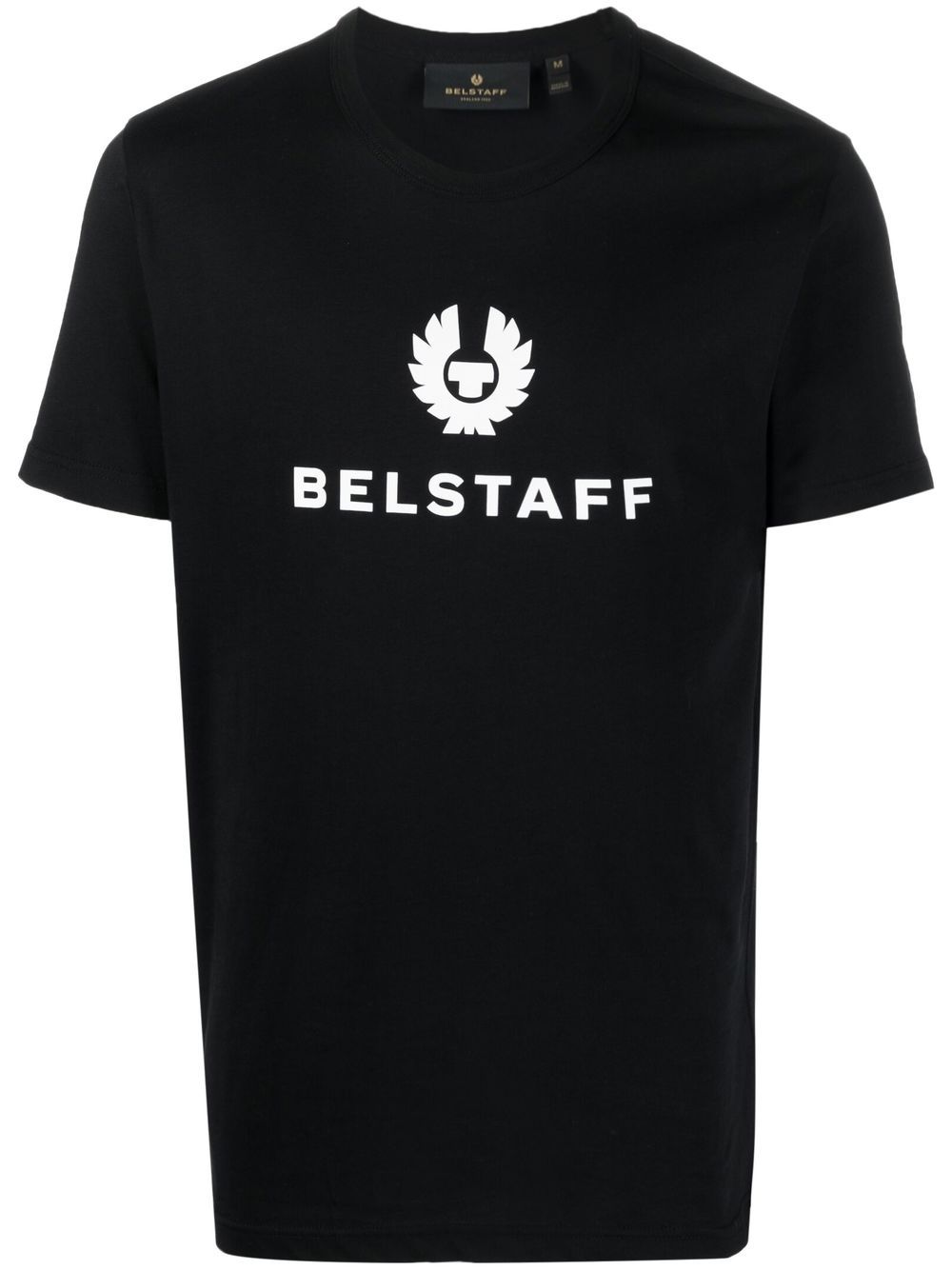 Belstaff logo印花棉T恤 - 黑色