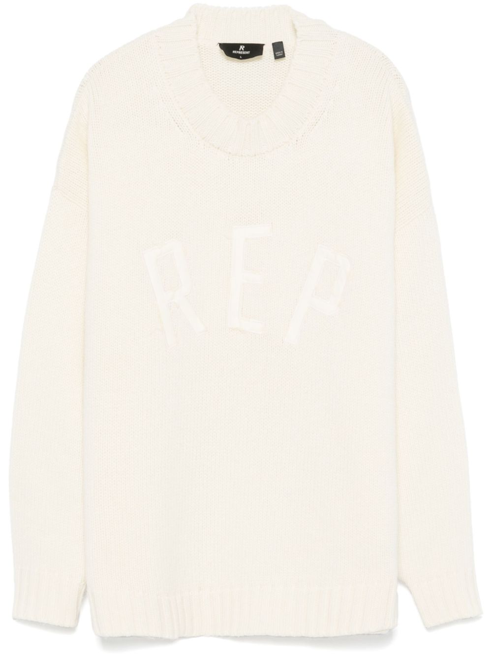 Represent logo毛衣 - 白色