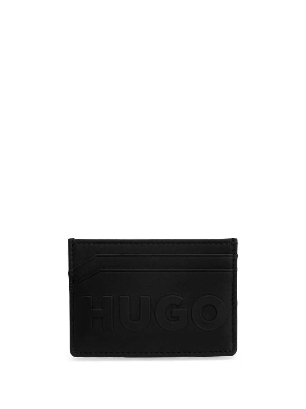 HUGO Tyler logo压纹卡夹 - 黑色