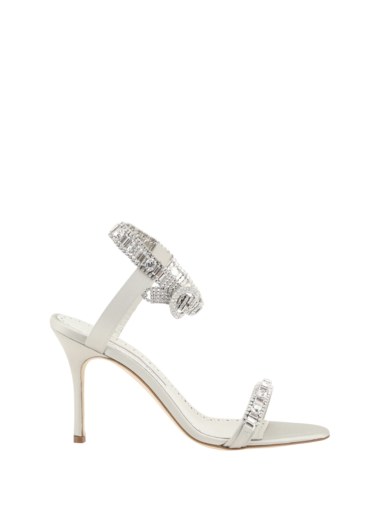 Manolo Blahnik Asasan 缎面凉鞋