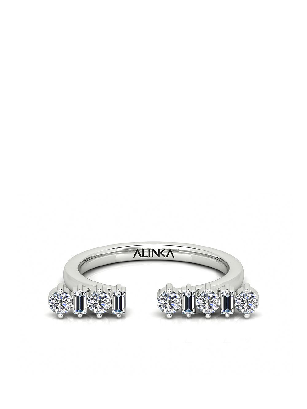ALINKA AMALFI 18K白金钻石戒指 - 银色