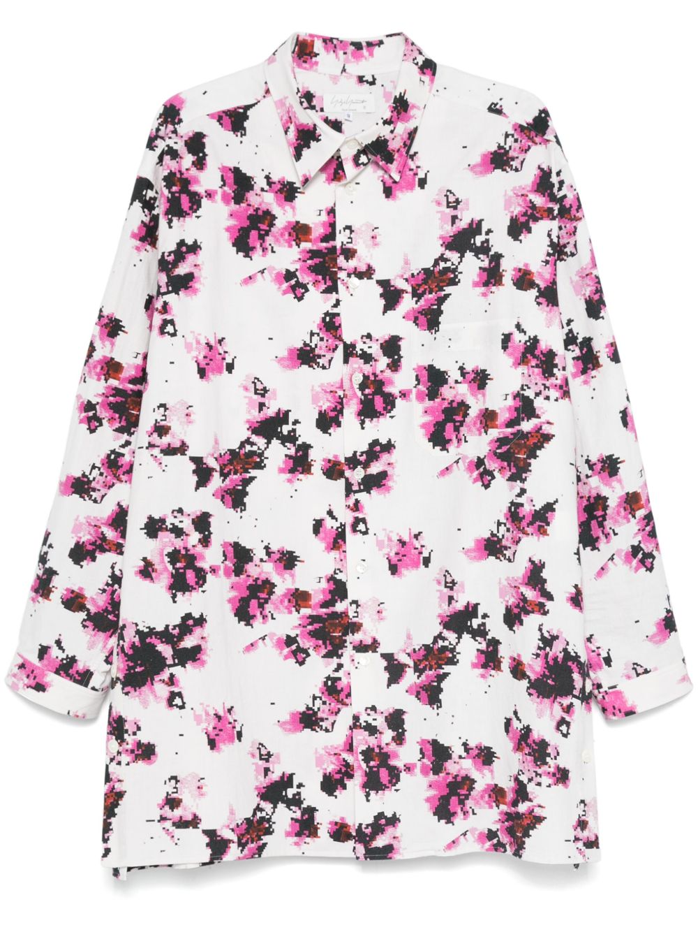 Yohji Yamamoto Khadi Flower 衬衫 - 白色