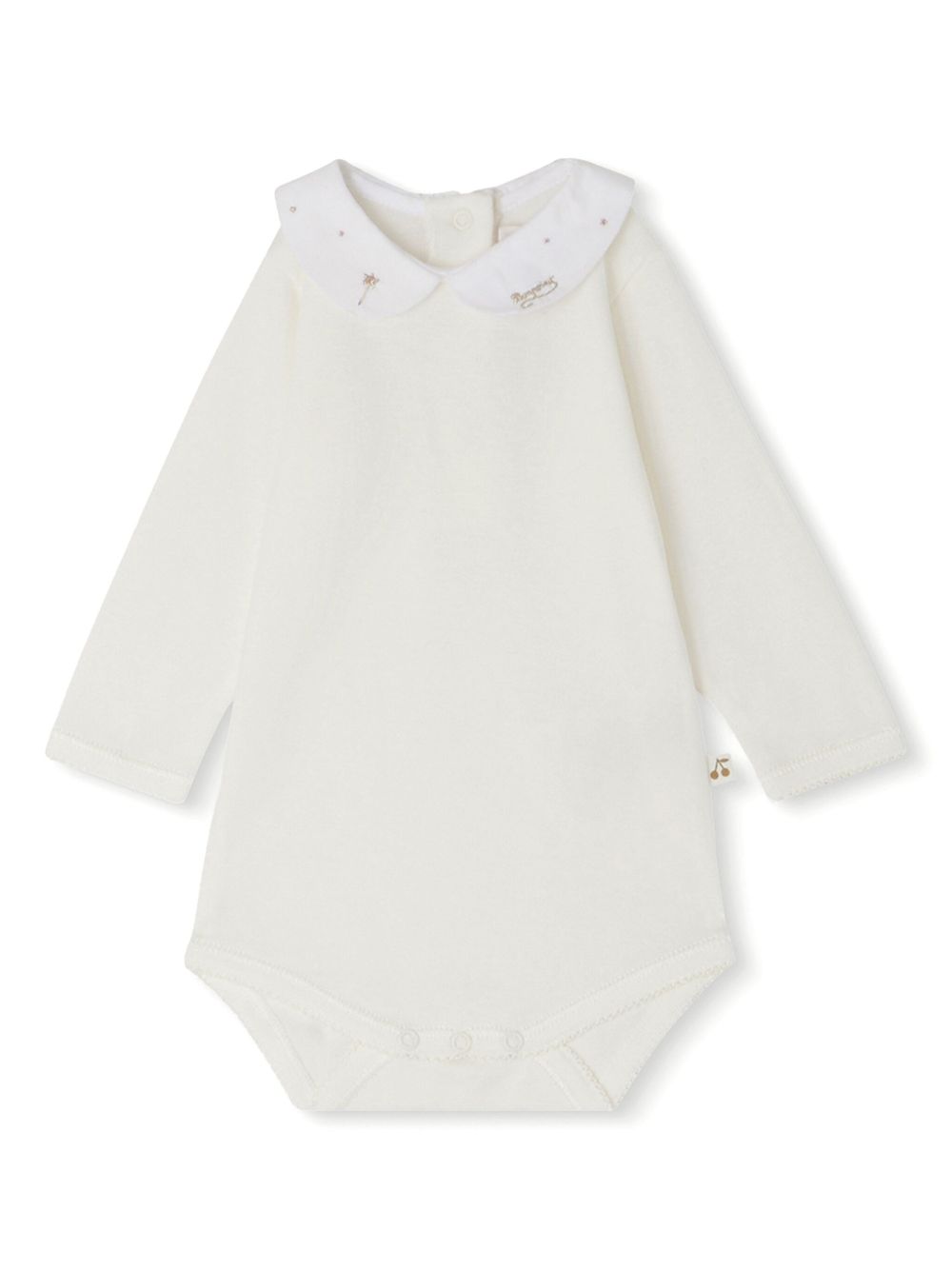 Bonpoint Cygne 棉连体衣 - 白色