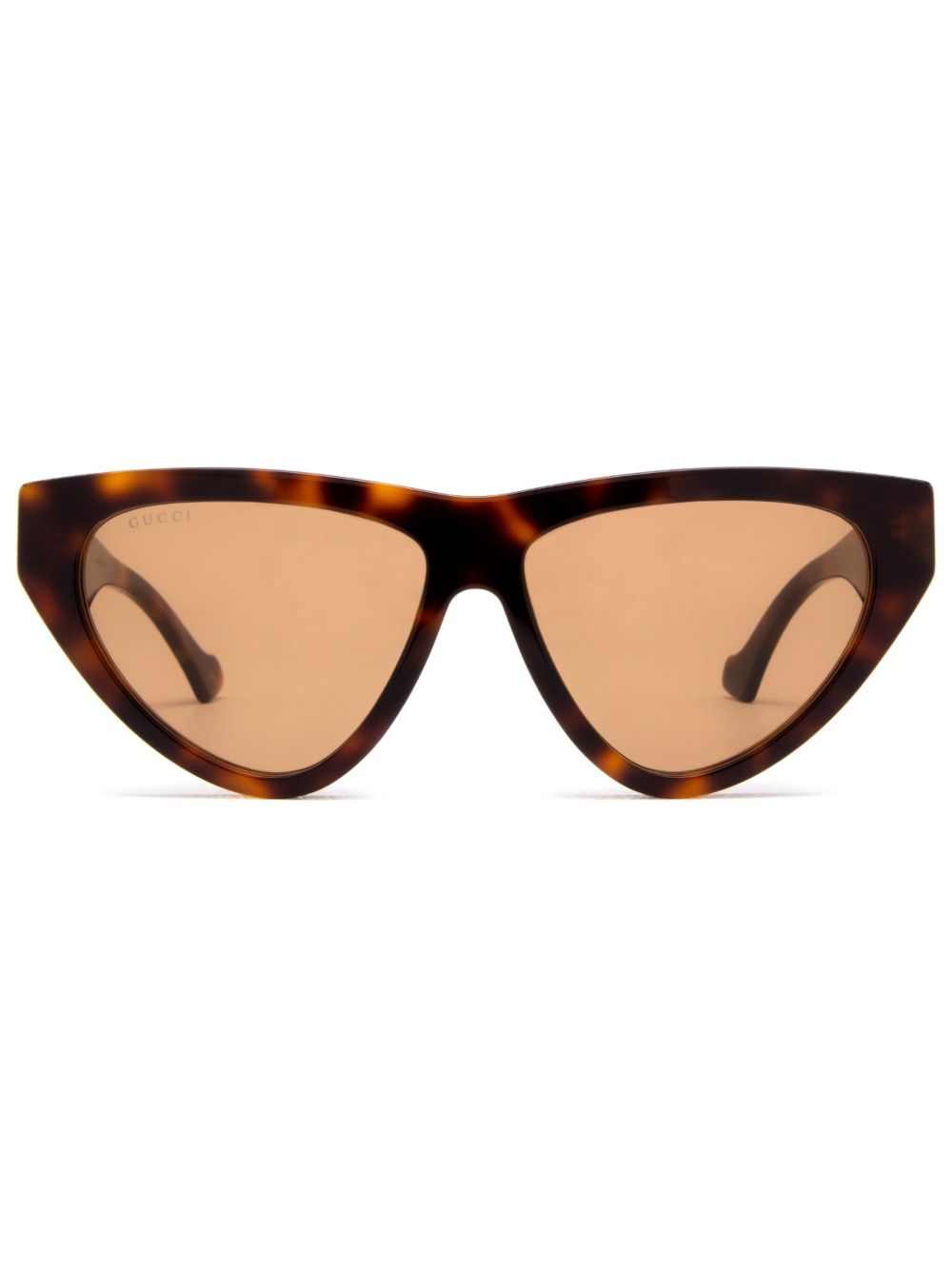 Gucci Eyewear 猫眼框太阳眼镜 - 褐色