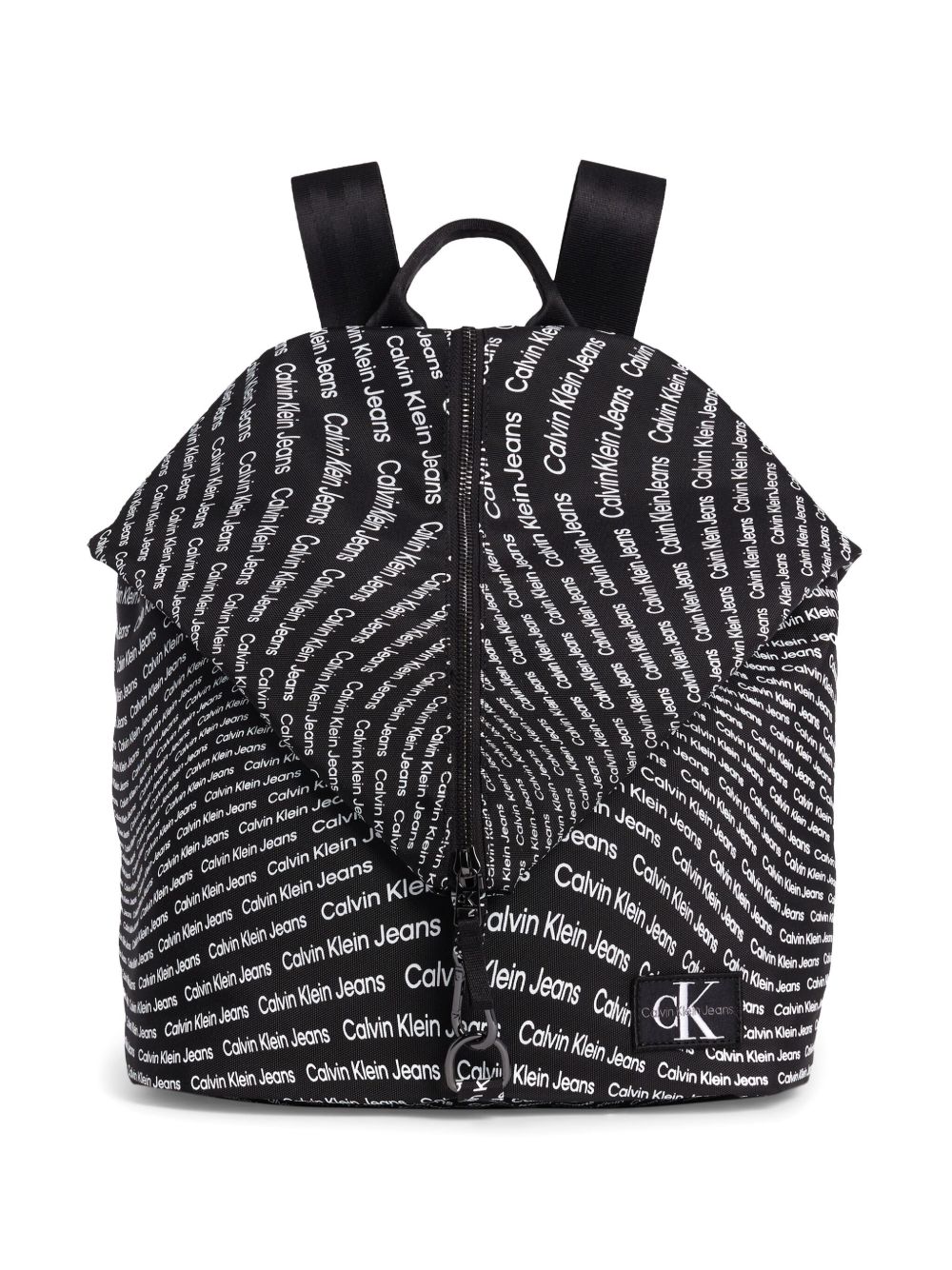 Calvin Klein Kids logo印花双肩包 - 黑色