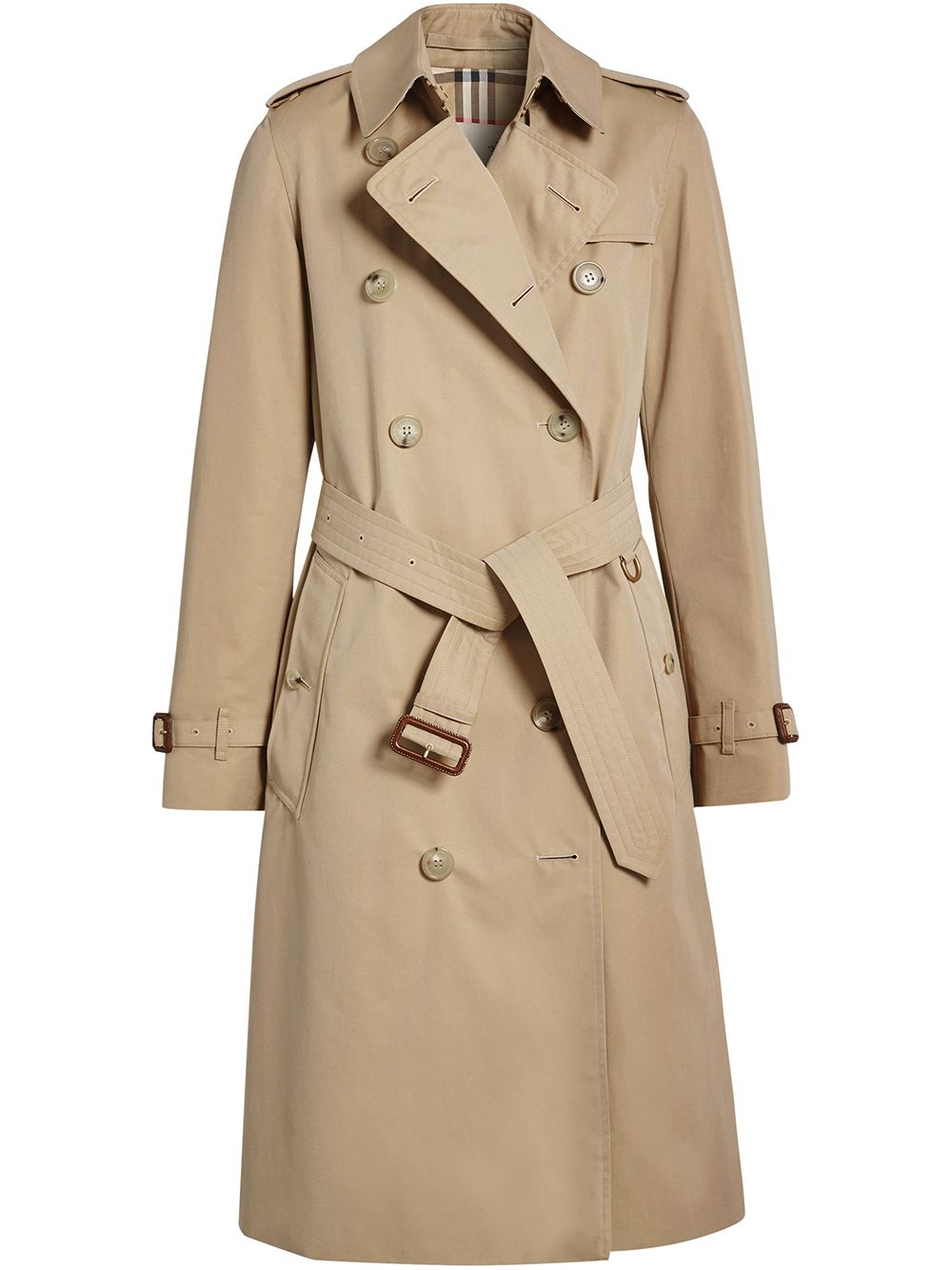 Burberry 博柏利 Kensington Heritage 长款风衣 - 褐色