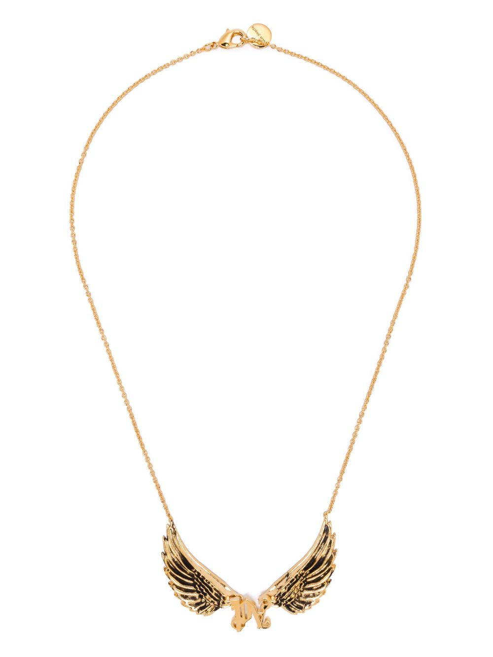 Palm Angels Wings Monogram 项链 - 金色