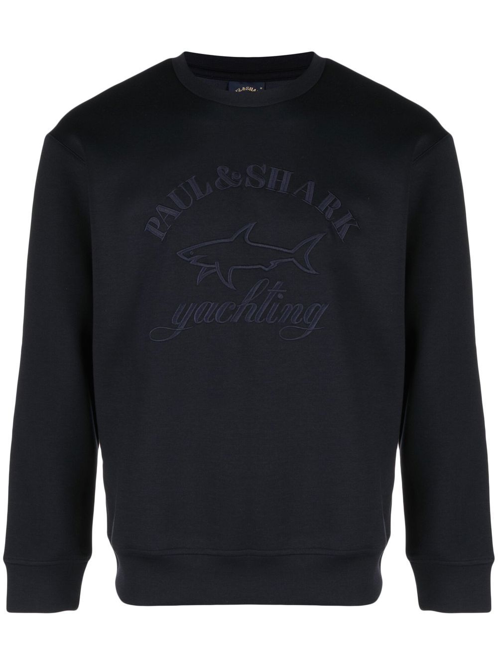 Paul & Shark logo刺绣卫衣 - 蓝色