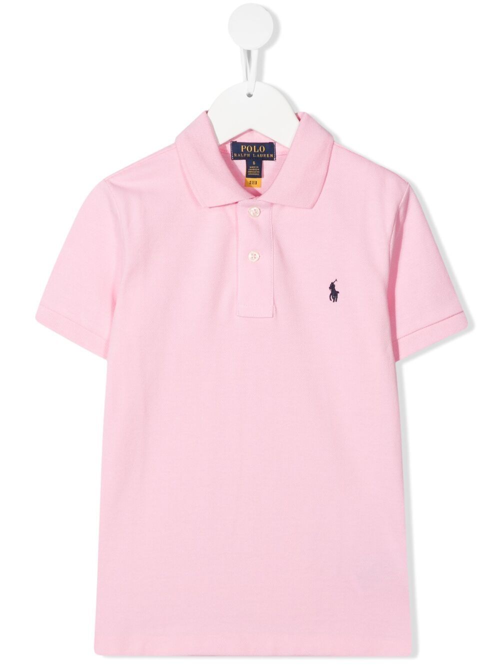 POLO RALPH LAUREN KIDS logo刺绣polo衫 - 粉色