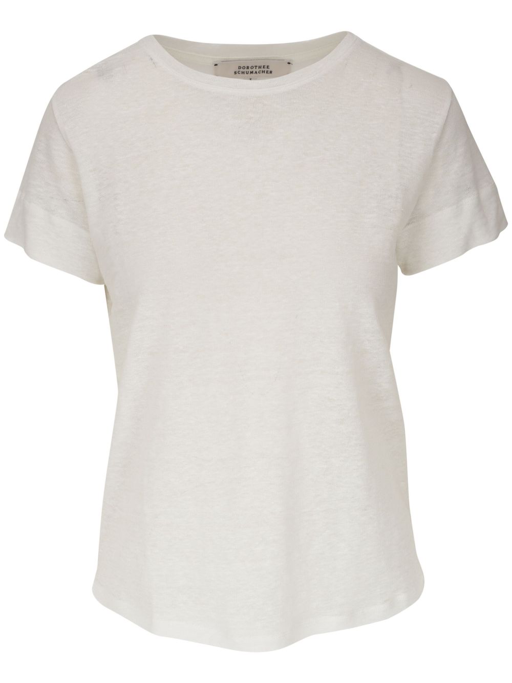 Dorothee Schumacher Natural Ease 麻T恤 - 白色
