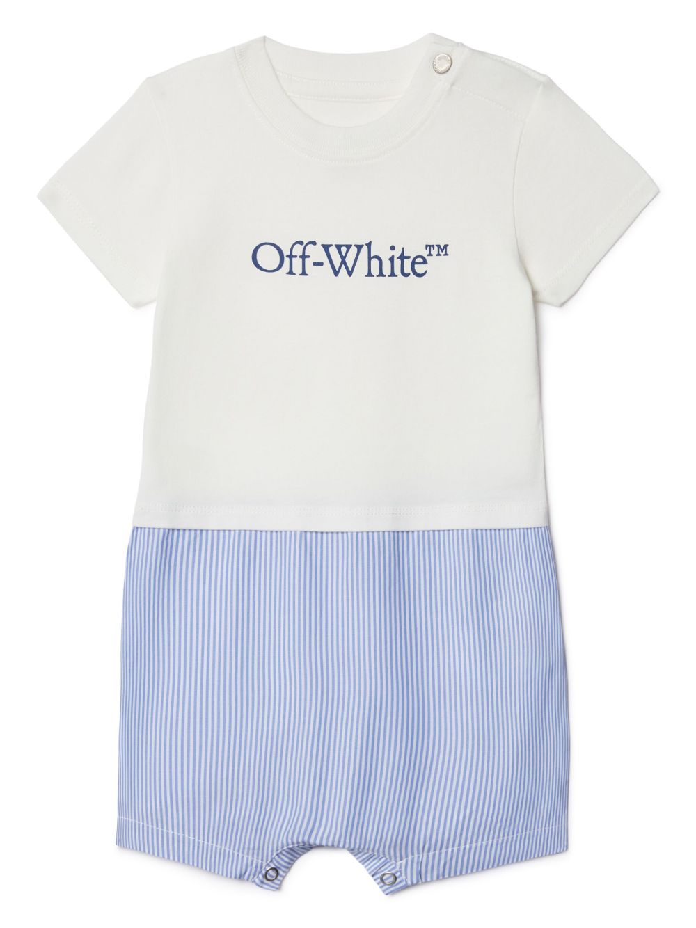 Off-White Kids Bookish Split 连体衣 - 白色
