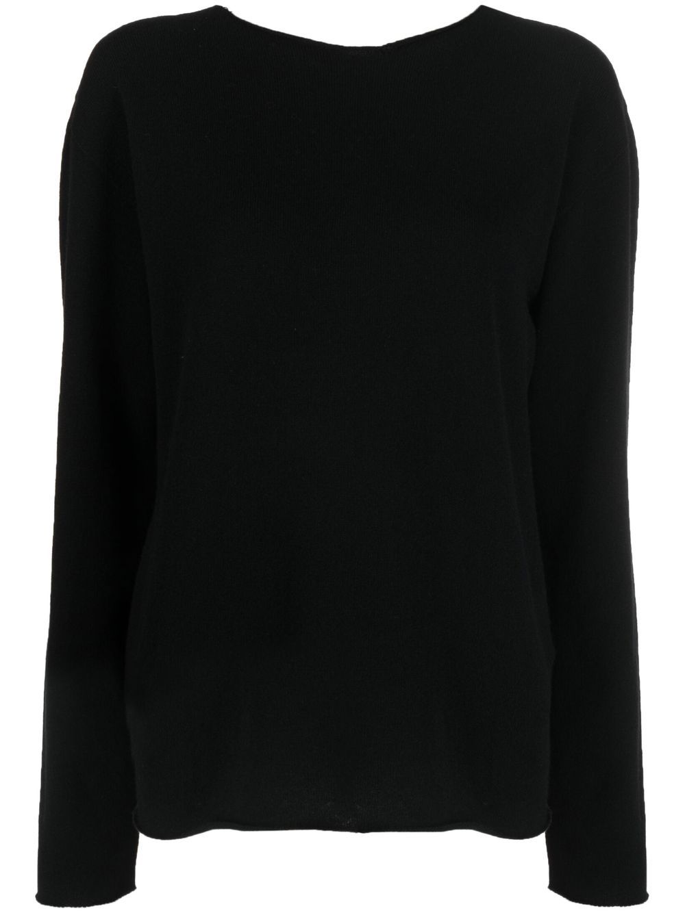 Jil Sander 圆领羊绒毛衣 - 黑色