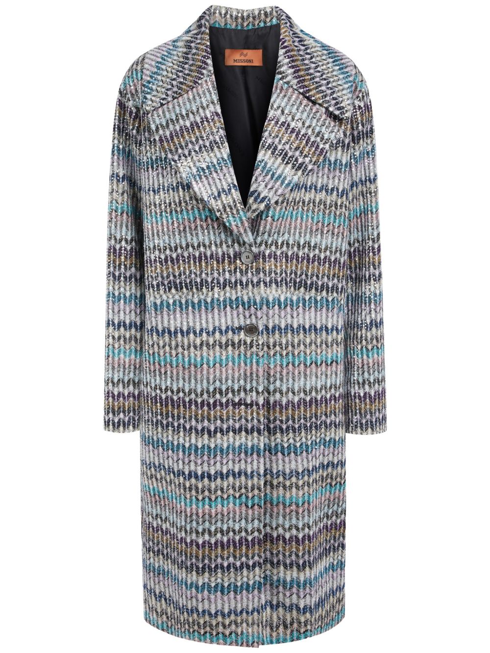 Missoni Z字形图案外套 - 蓝色