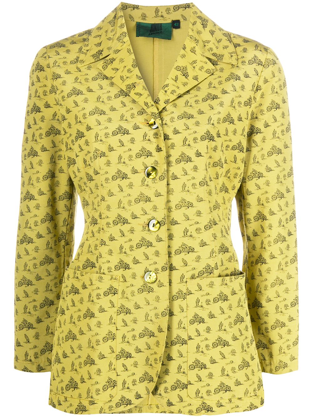 Jean Paul Gaultier Pre-Owned Junior 印花夹克 - 黄色