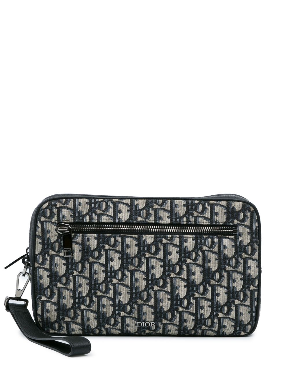 Christian Dior Pre-Owned Oblique Toiletry Pouch 手拿包（2022年典藏款） - 蓝色