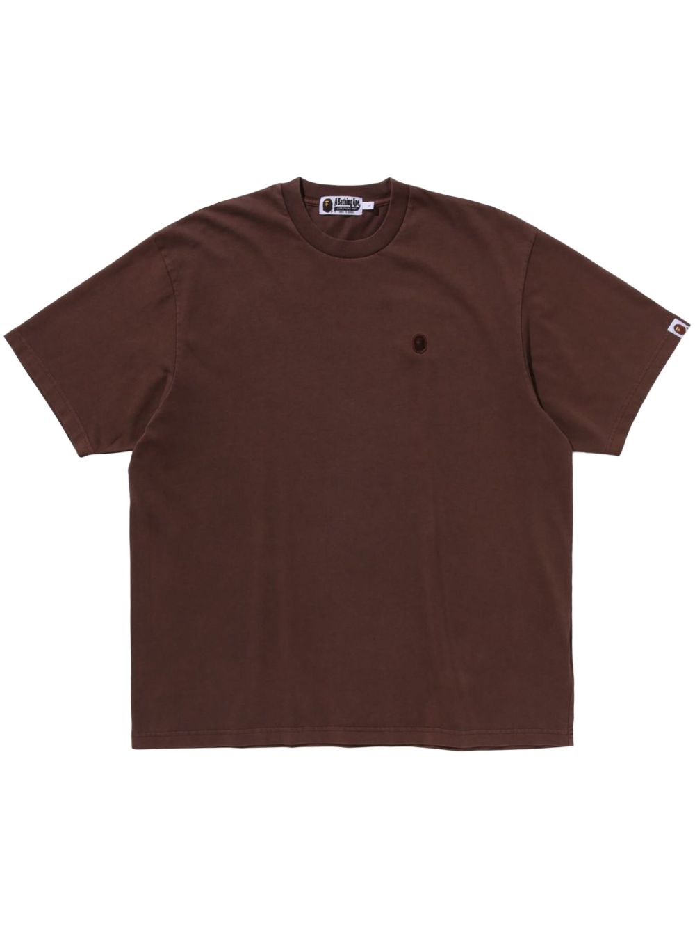 A BATHING APE® Ape Head 贴花T恤 - 褐色