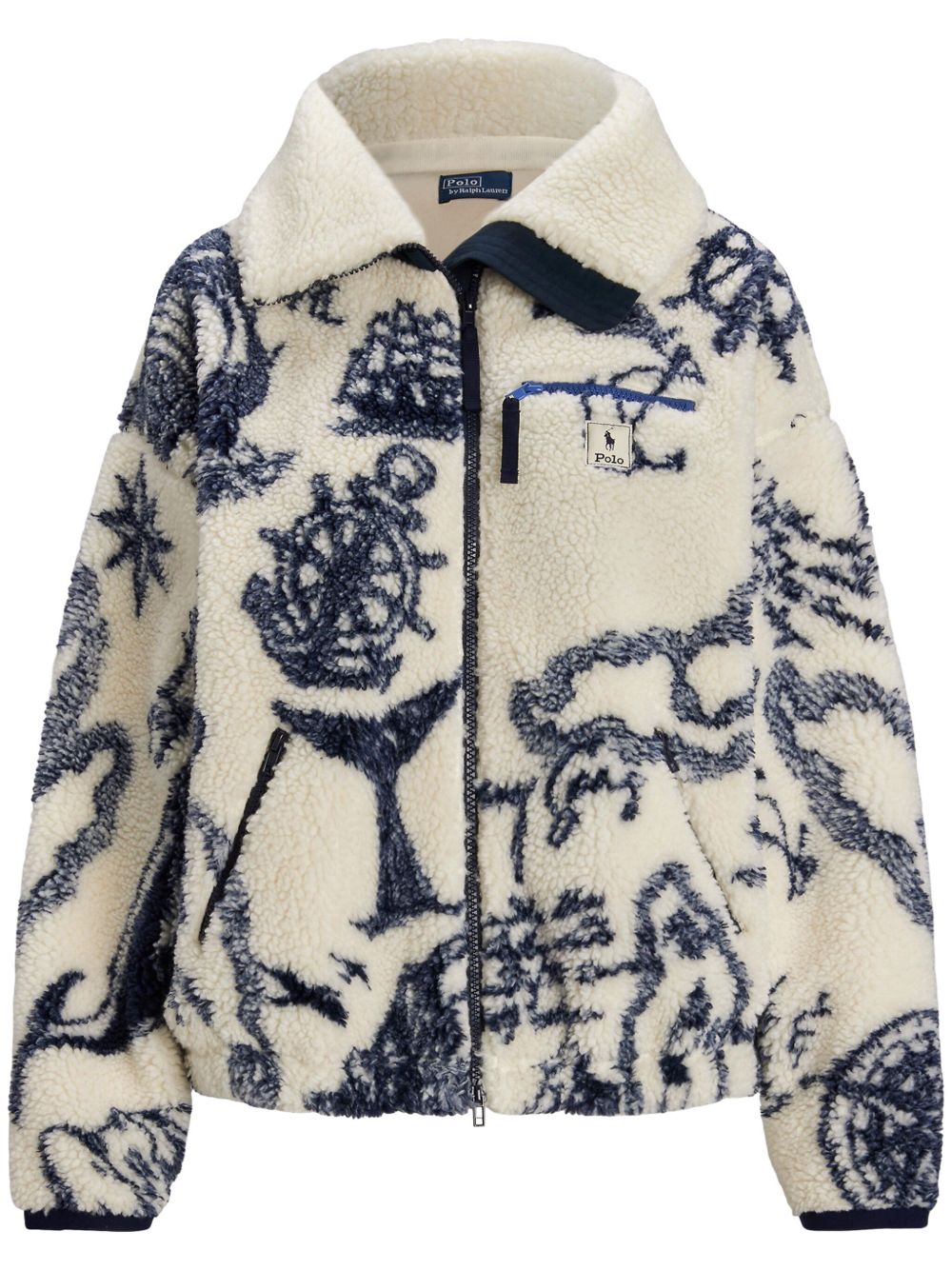 Polo Ralph Lauren 皮毛一体夹克 - 白色