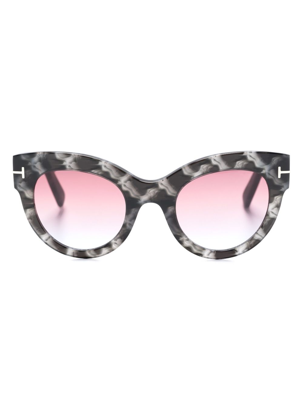 TOM FORD Eyewear Lucilla butterfly-frame sunglasses - 黑色