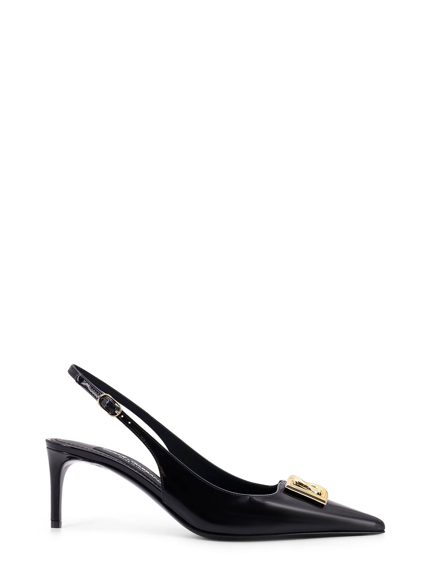 Dolce & Gabbana 黑色皮革后空鞋
