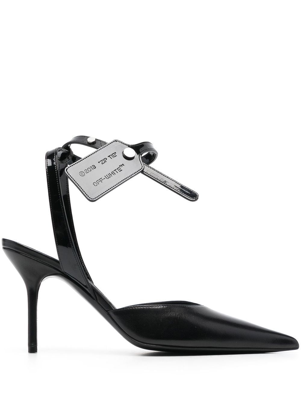 Off-White Varnish 高跟鞋 - 黑色
