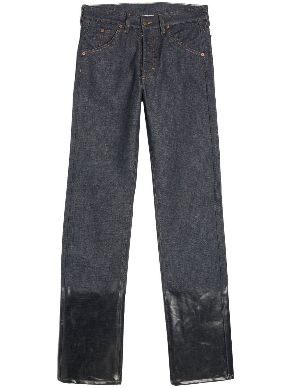 Maison Margiela Selvedge 中腰直筒牛仔裤 - 蓝色