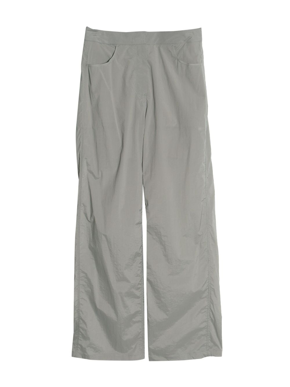 Amomento reversible flared trousers - 灰色