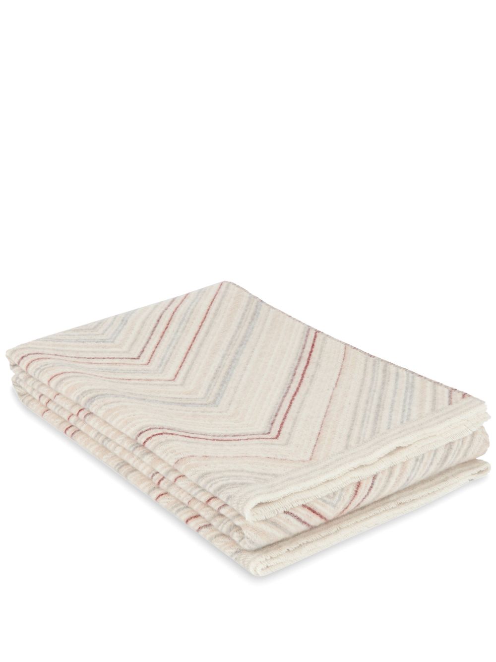 Missoni Home Catullo Z字形图案毯子 - 中性色