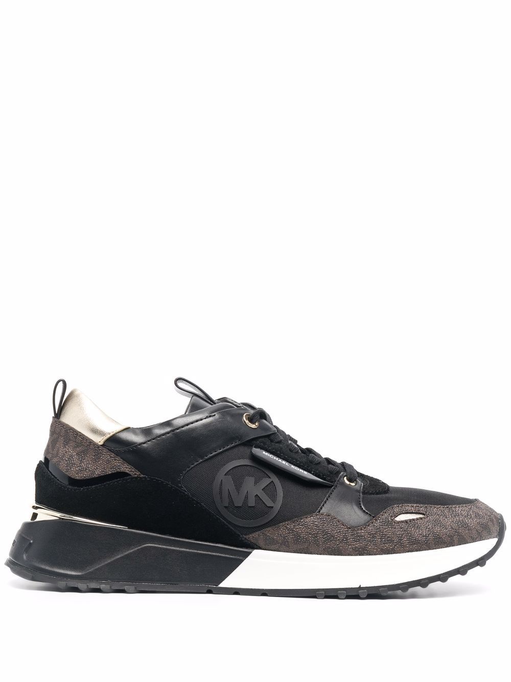 Michael Michael Kors Theo 经典logo印花低帮运动鞋 - 黑色