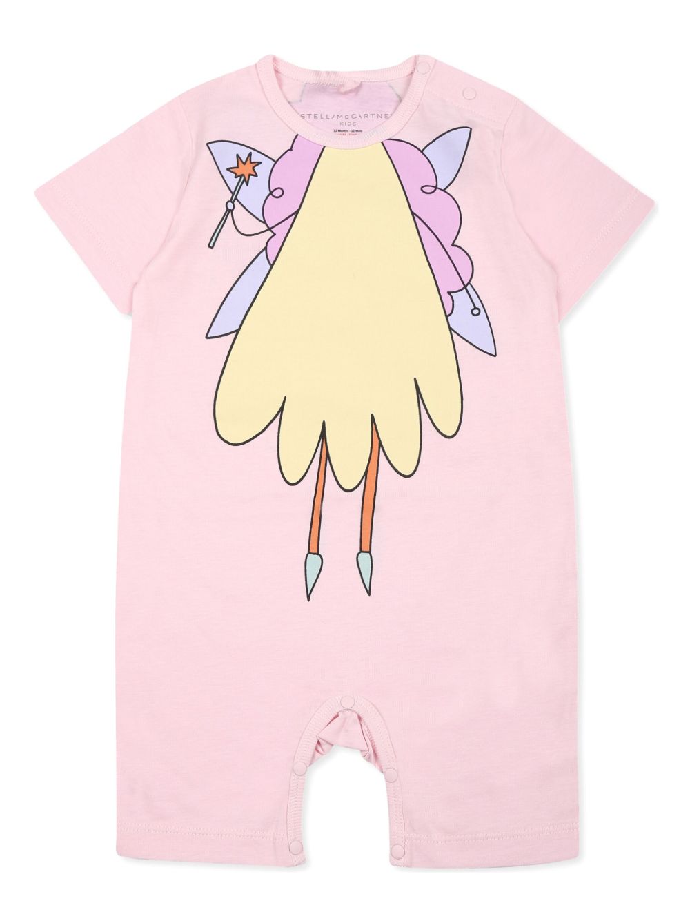 Stella McCartney Kids 仙女印花连体衣 - 粉色