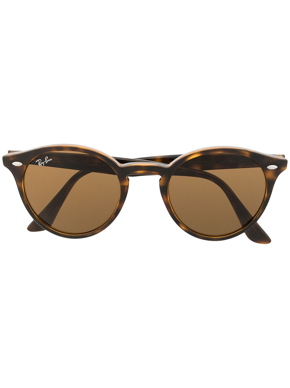 Ray-Ban RB2180 圆框太阳眼镜 - 褐色