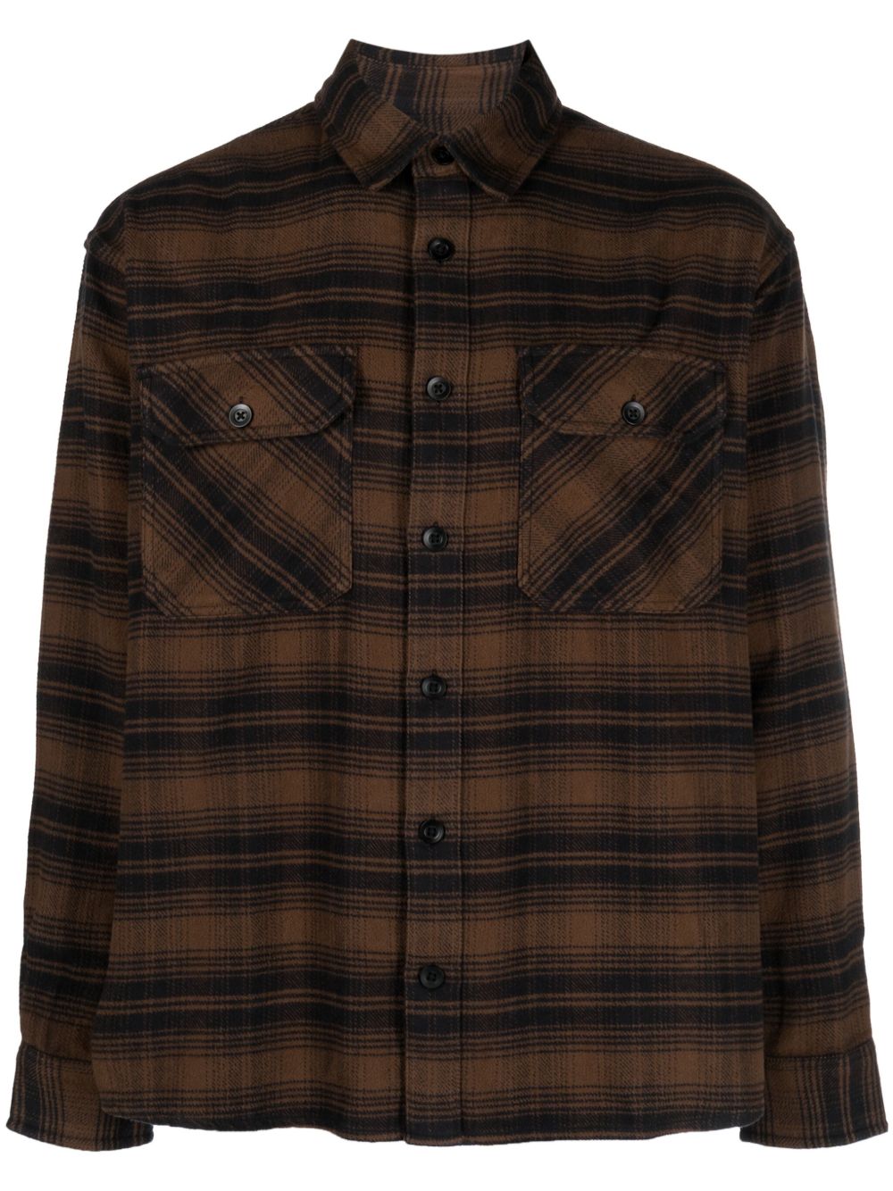 Carhartt WIP 格纹图案棉衬衫 - 褐色