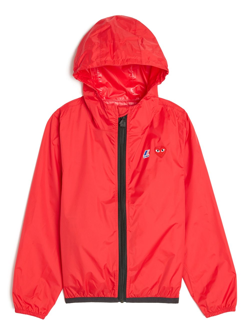 Comme Des Garçons Play x K-Way Claude logo贴花夹克 - 红色