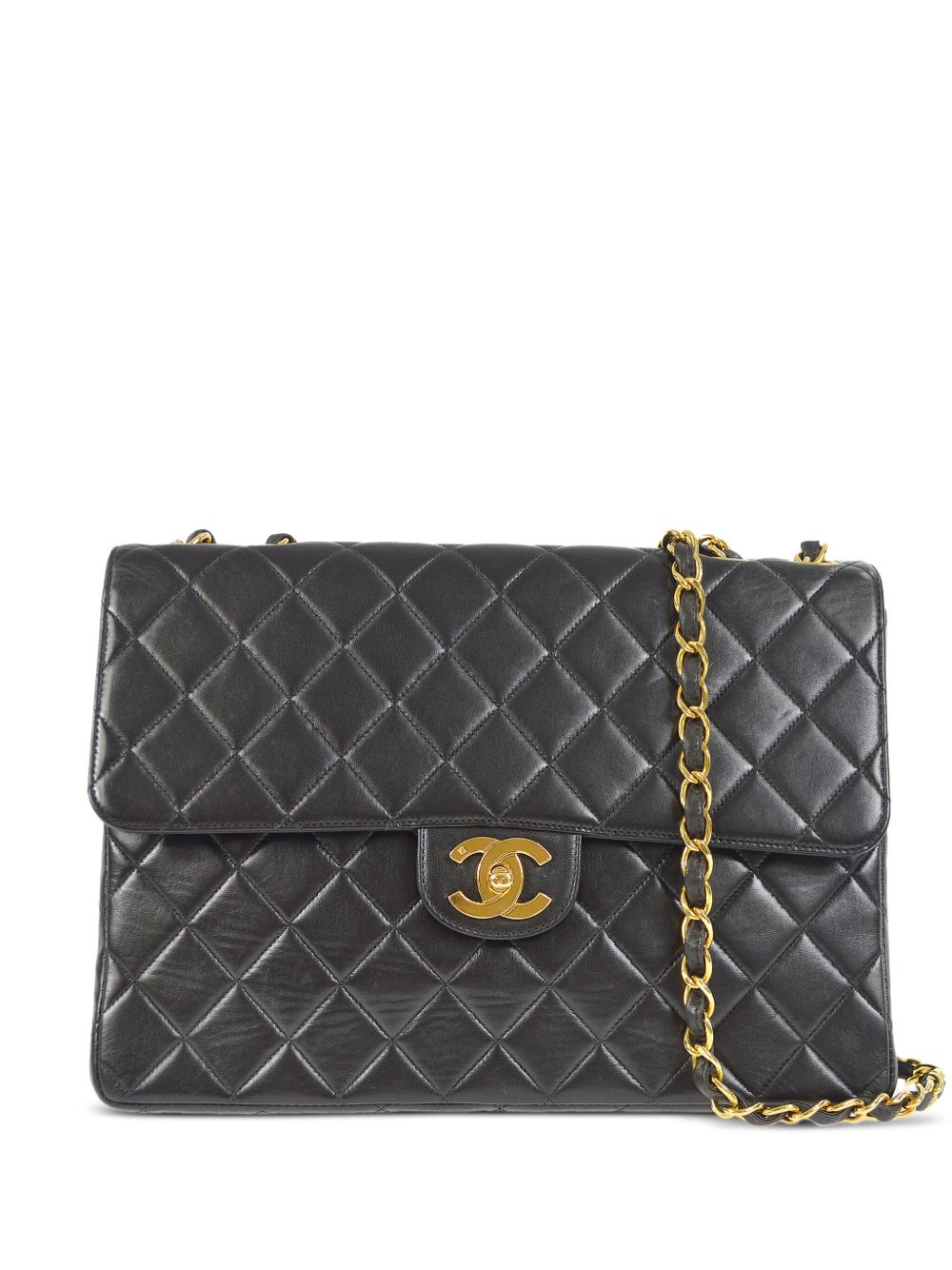 CHANEL Pre-Owned 1995 jumbo Classic Flap shoulder bag - 黑色